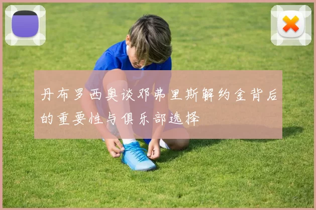 丹布罗西奥谈邓弗里斯解约金背后的重要性与俱乐部选择
